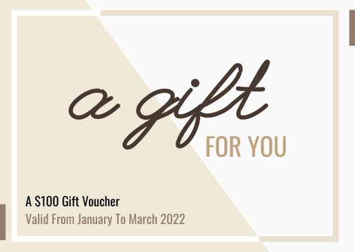 Gift Cards template: 100 Gift Card (Created by Visual Paradigm Online's Gift Cards maker)