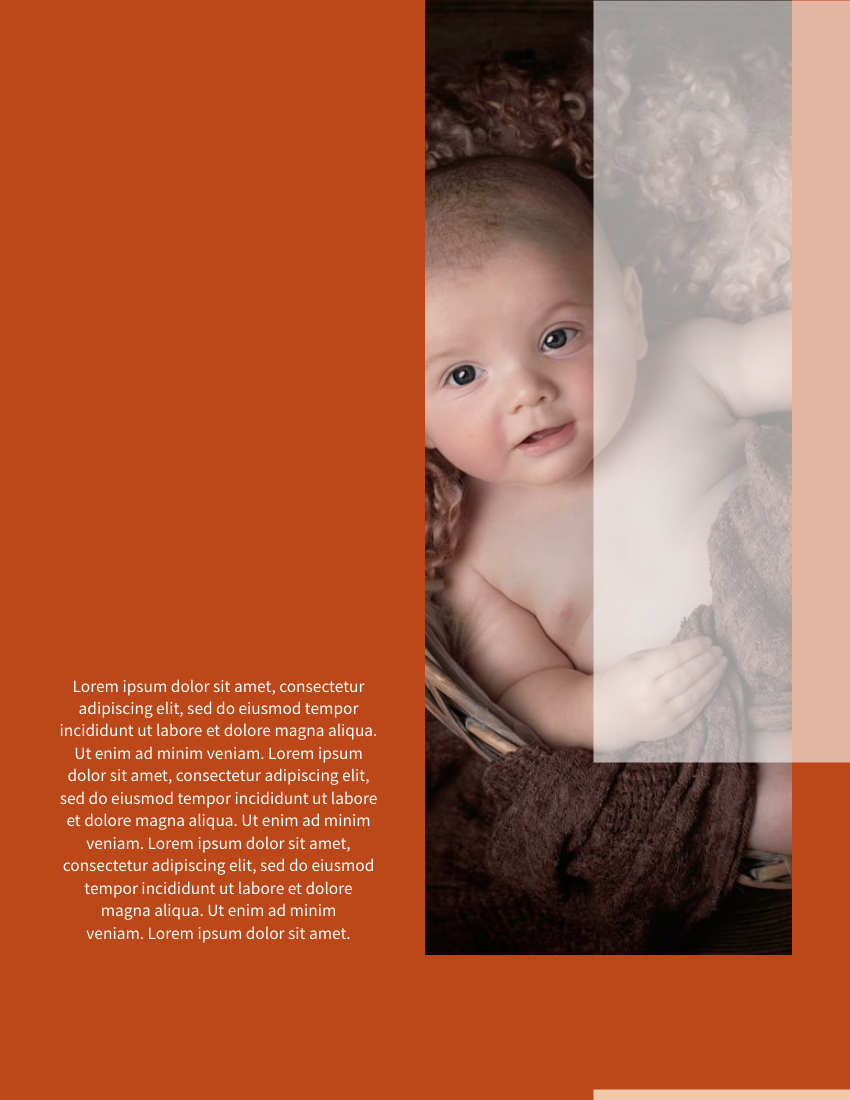Lookbook 模板。Baby Lookbook (由 Visual Paradigm Online 的Lookbook软件制作)