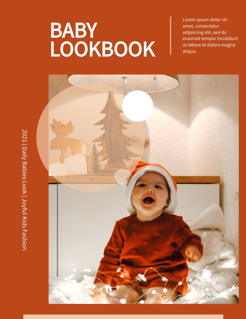 Lookbook 模板。 Baby Lookbook (由 Visual Paradigm Online 的Lookbook軟件製作)
