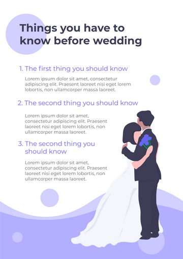 Posters (Relationship) template: Things To Know Before Wedding (Created by Visual Paradigm Online's Posters (Relationship) maker)