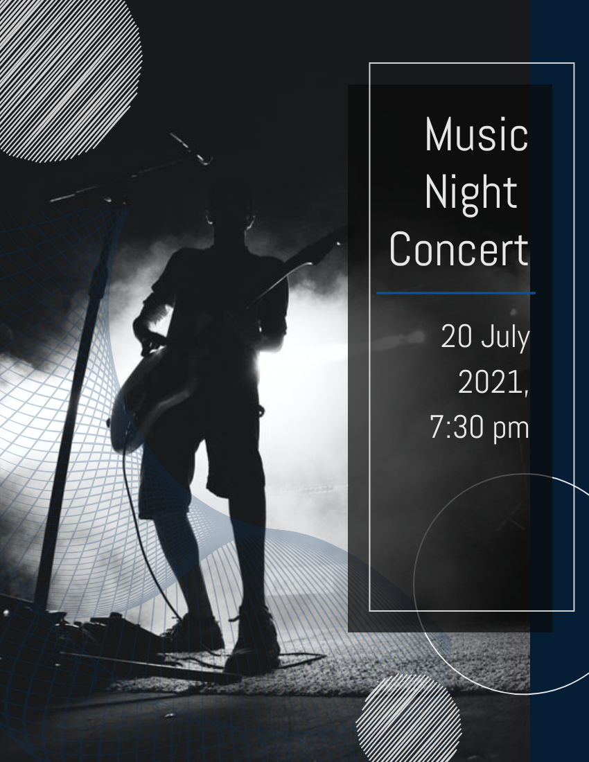 Booklet template: Music Night Concert Booklet (Created by Visual Paradigm Online's Booklet maker)