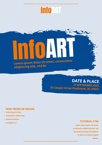 Poster template: InfoArt Poster (Created by Visual Paradigm Online's Poster maker)