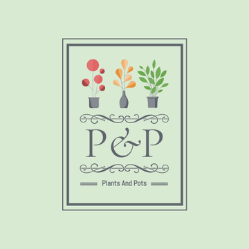 Editable logos template:Elegant Logo Generated For Store Selling Plants