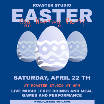 Editable invitations template:Easter Egg Hunting Invitation