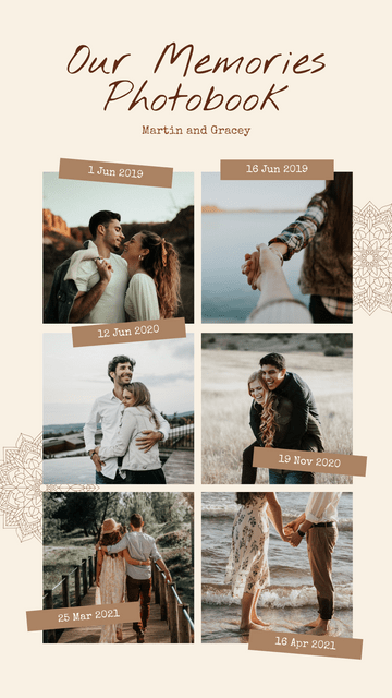 Editable instagramstories template:Memories Photobook Instagram Story