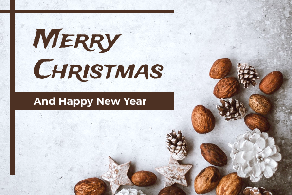 Greeting Card template: Christmas Card With Nuts (Created by Visual Paradigm Online's Greeting Card maker)