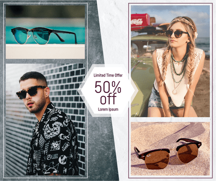 Facebook Posts template: Sunglass Sale Facebook Post (Created by Visual Paradigm Online's Facebook Posts maker)