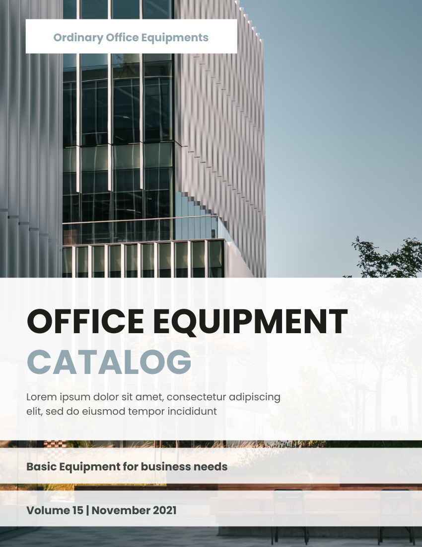 Catalog template: Office Equipment Catalog (Created by Flipbook's Catalog maker)