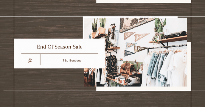 Facebook Ad template: Boutique End Of Season Sale Facebook Ad (Created by Visual Paradigm Online's Facebook Ad maker)