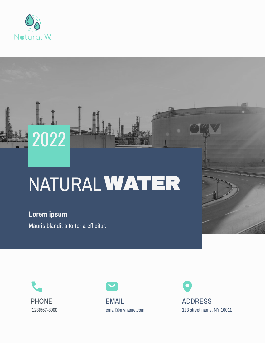 Report template: Water Manufacture Annual Reports (Created by Visual Paradigm Online's Report maker)