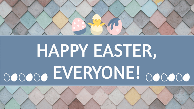 Editable twitterposts template:Happy Easter Twitter Post
