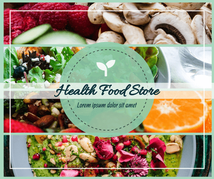 Facebook Post template: Health Food Store Facebook Post (Created by InfoART's  marker)