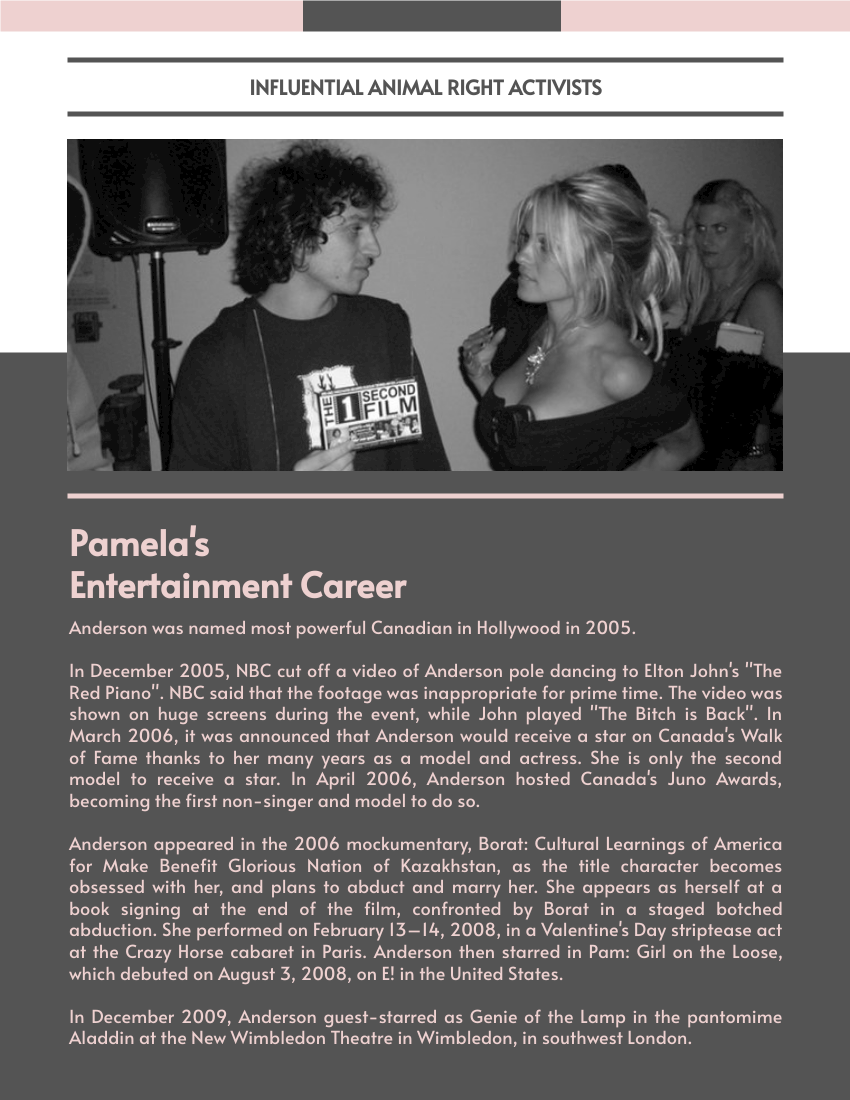 Pamela Anderson Biography