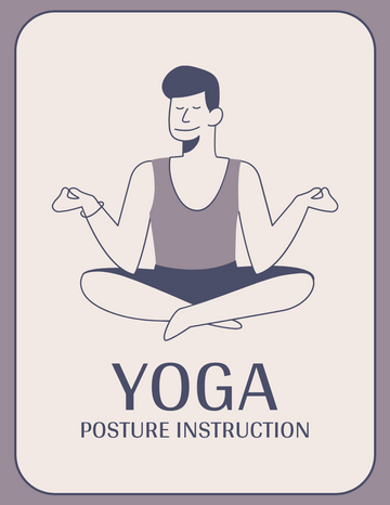 Booklet template: Yoga Posture Introduction Booklet (Created by InfoART's  marker)