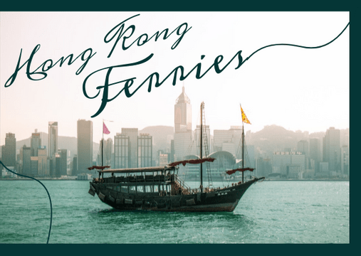 Postcard template: Hong Kong Ferries Postcard (Created by Visual Paradigm Online's Postcard maker)