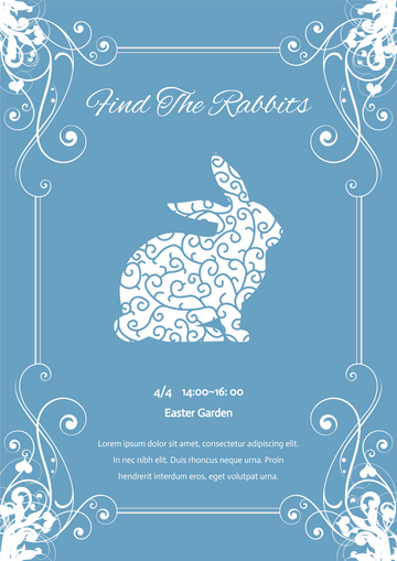 Editable posters template:Easter Event Poster