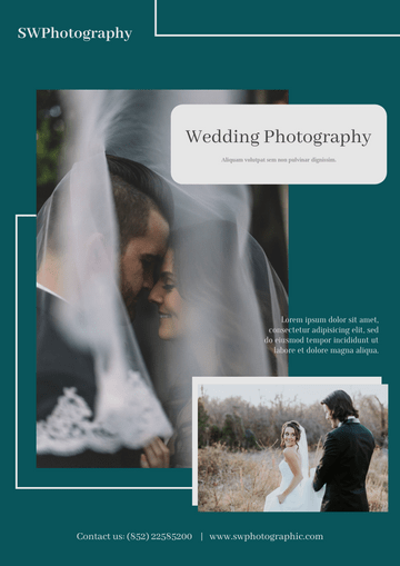 Editable flyers template:Wedding Photography Flyer