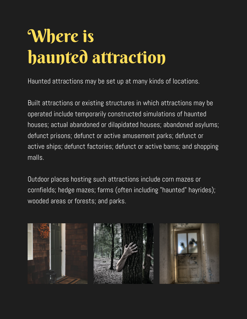 Learn More About Haunted Attraction 