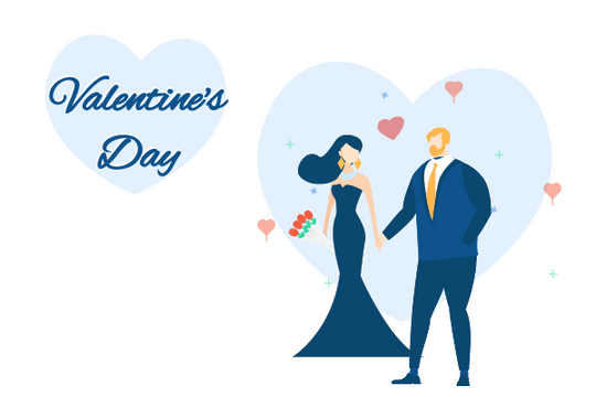 Relationship Illustration template: Valentine's Day Illustration (Created by Visual Paradigm Online's Relationship Illustration maker)
