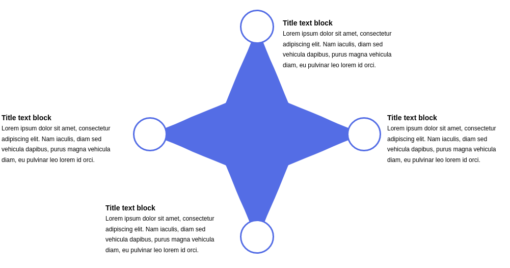 Star Diagram template: 4 Segment Star Diagram Template (Created by Visual Paradigm Online's Star Diagram maker)