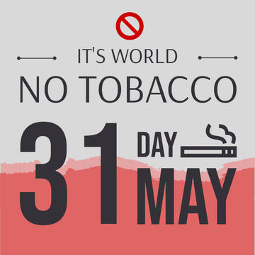 Editable instagramposts template:World No Tobacco Day Instagram Post