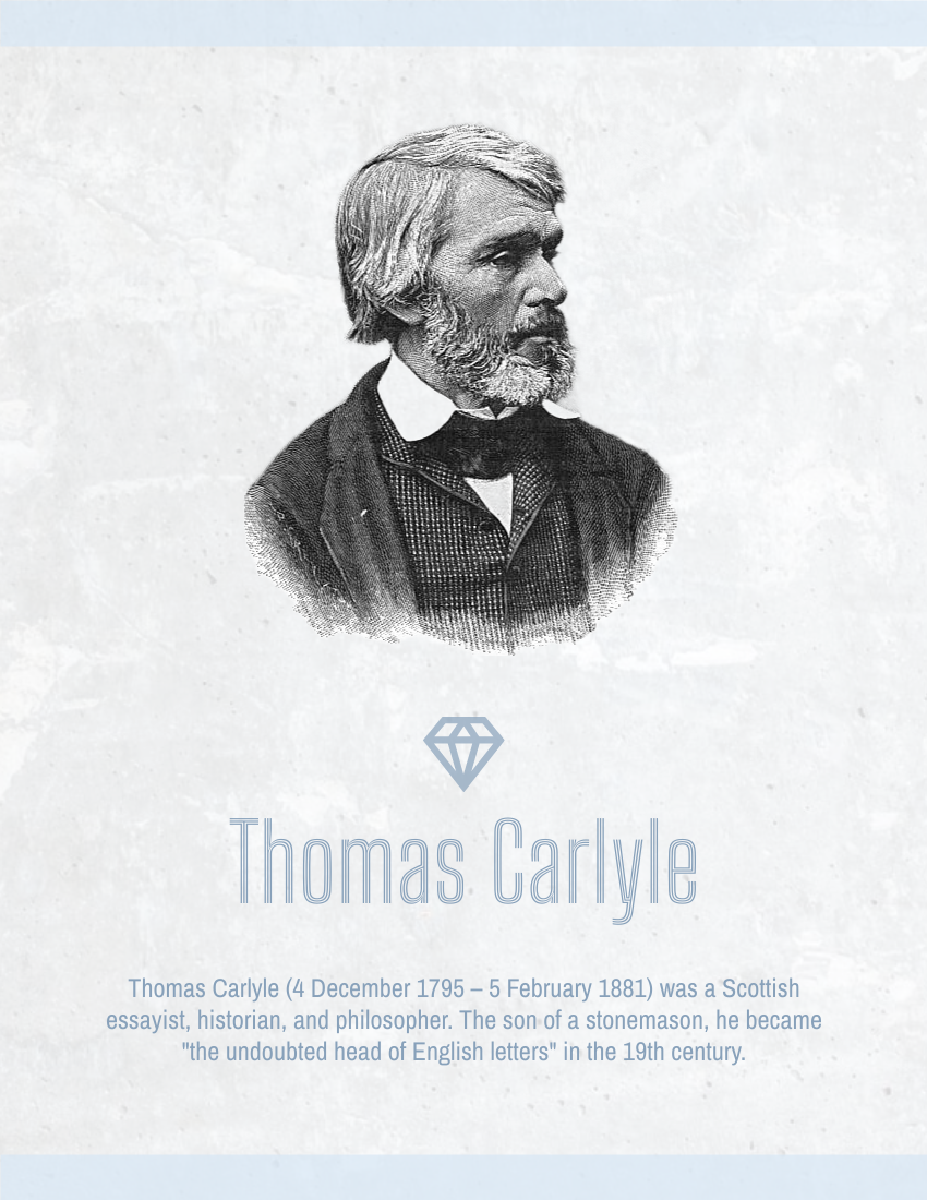 Quote template: No pressure, no diamonds. - Thomas Carlyle (Created by Visual Paradigm Online's Quote maker)