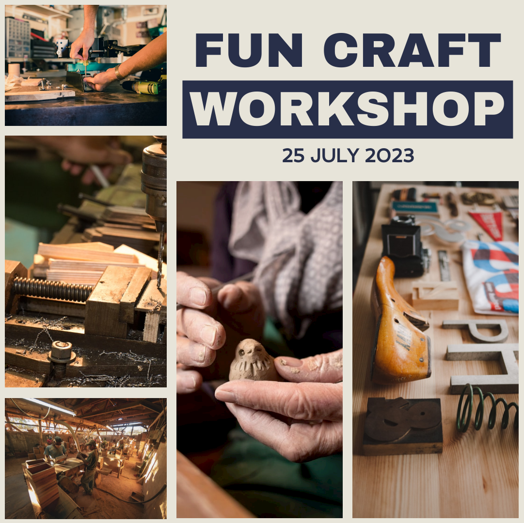 Wood Craft Workshop Photo Collage