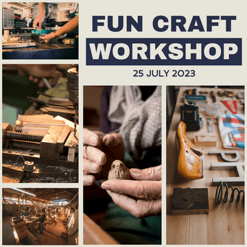 Photo Collage template: Wood Craft Workshop Photo Collage (Created by Visual Paradigm Online's Photo Collage maker)