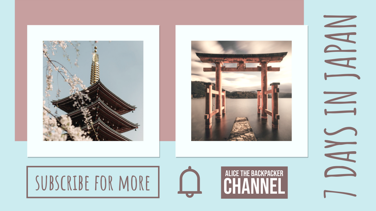 YouTube Thumbnail template: Travel In Japan YouTube Thumbnail (Created by Visual Paradigm Online's YouTube Thumbnail maker)