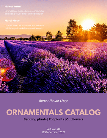 Catalogs template: Ornamentals Catalog (Created by InfoART's Catalogs marker)