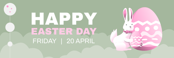 Email Header template: Easter Greeting Email Header (Created by InfoART's Email Header maker)