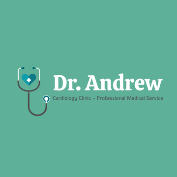 Editable logos template:Cardiology clinic Logo Designed With Name Of The Doctor