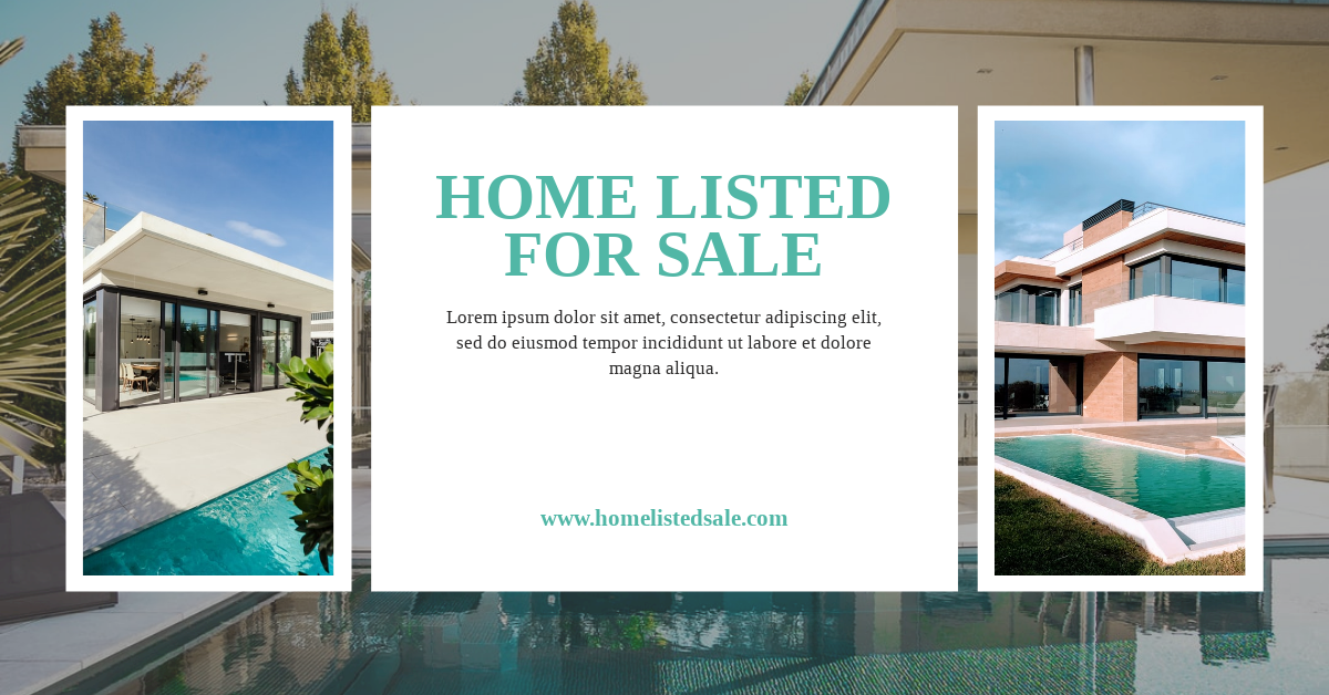Facebook Ad template: Home Listed For Sale Facebook Ad (Created by Visual Paradigm Online's Facebook Ad maker)