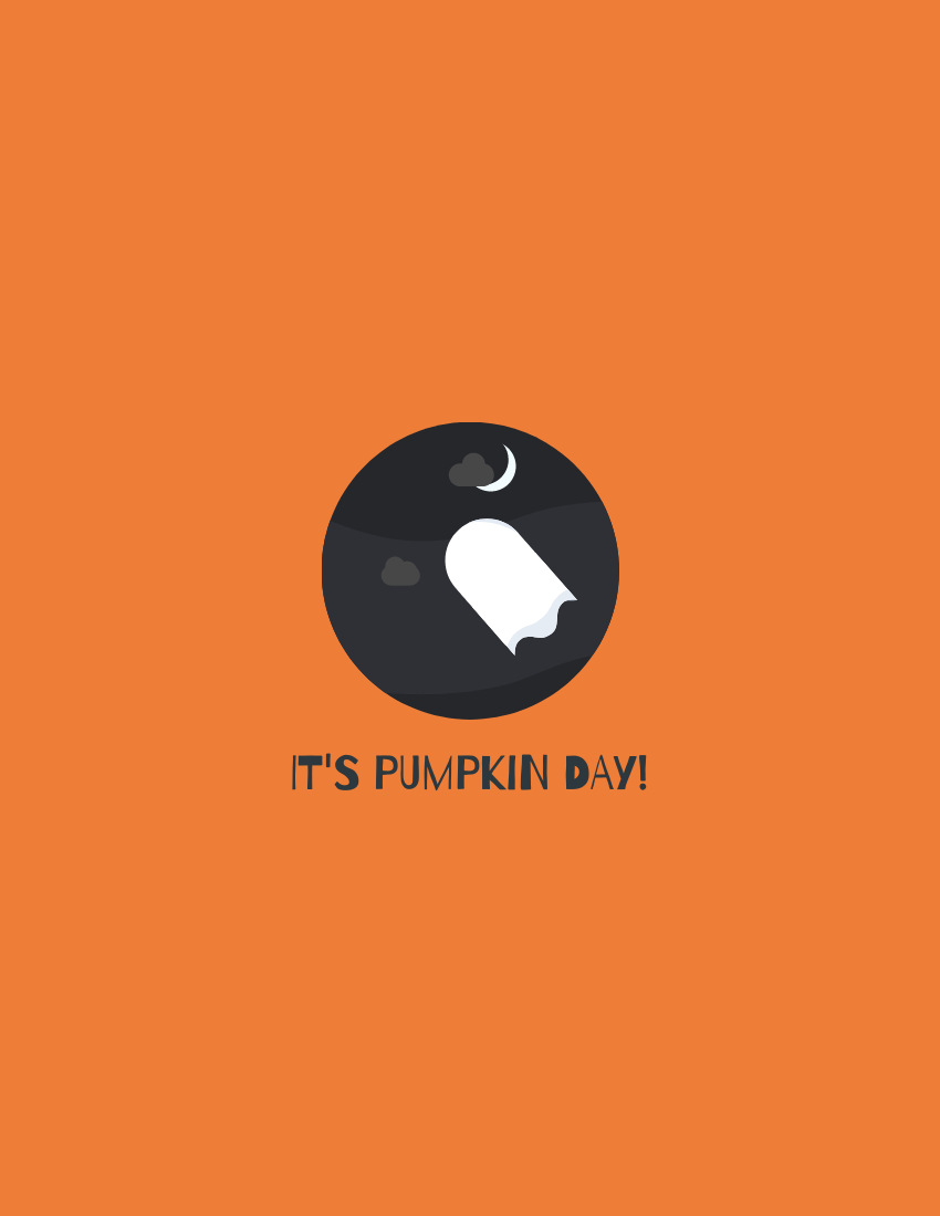 Booklet template: It's Pumpkin Day Halloween Book (Created by Visual Paradigm Online's Booklet maker)
