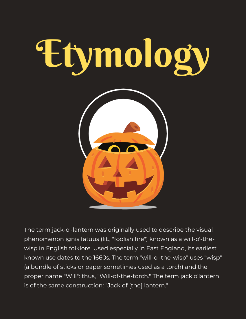 Booklet template: More About Jack-o'-lantern - Common Decorations During Halloween (Created by Visual Paradigm Online's Booklet maker)