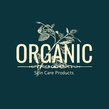 Editable logos template:Monochrome Illustrated Plant Logo Generated For Skin Care Products