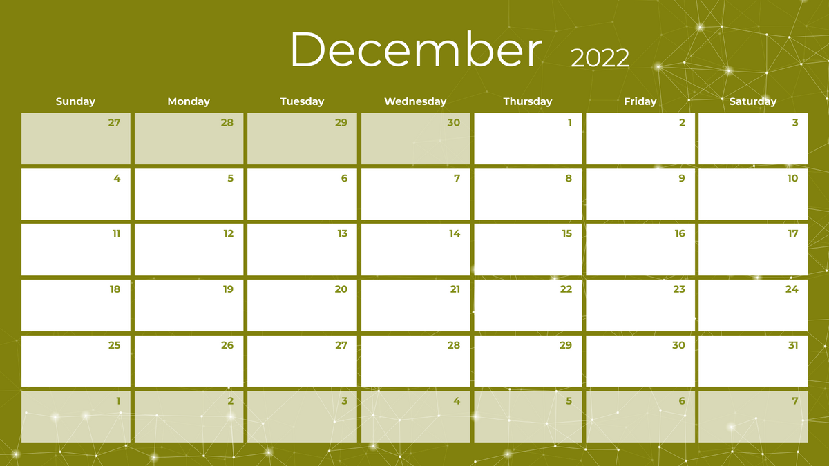 Simple Calendar 2022