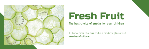 Green Fresh Fruit Email Header