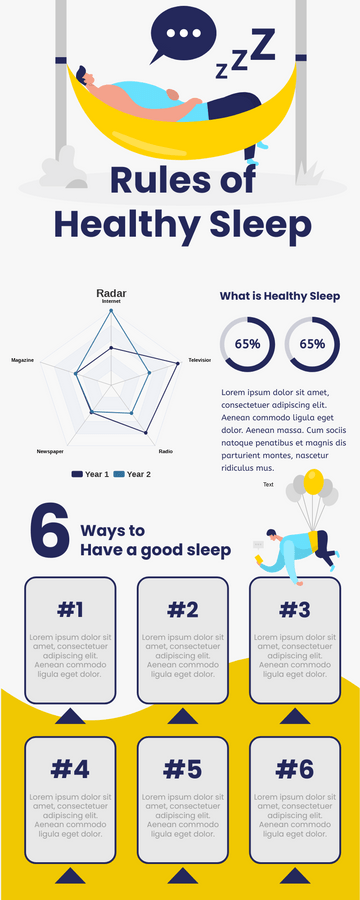 Infographic template: Rules Of Healthy Sleep Infographic (Created by Visual Paradigm Online's Infographic maker)