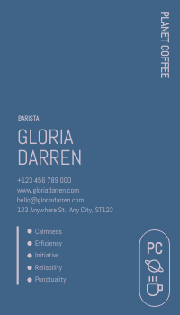 Business Card template: Blue Planet Elegant Business Card (Created by InfoART's Business Card maker)