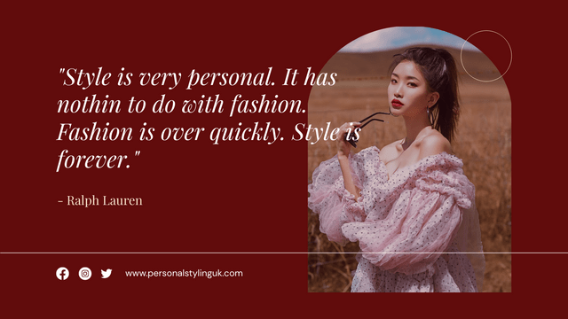Twitter Post template: Fashion Style Quote Twitter Post (Created by InfoART's  marker)
