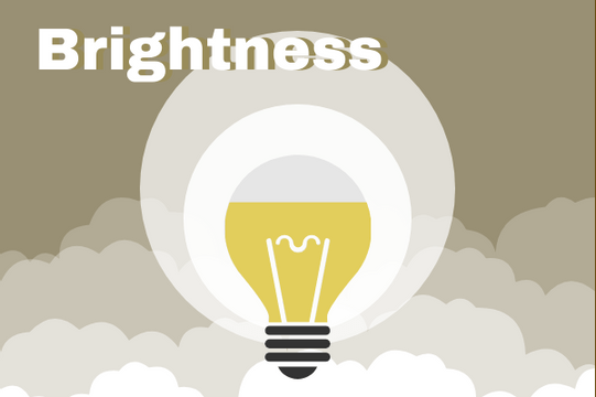 Progress template: Brightness Of Light Bulb (Created by InfoART's  marker)