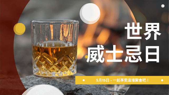 Editable twitterposts template:世界威士忌日推特帖子