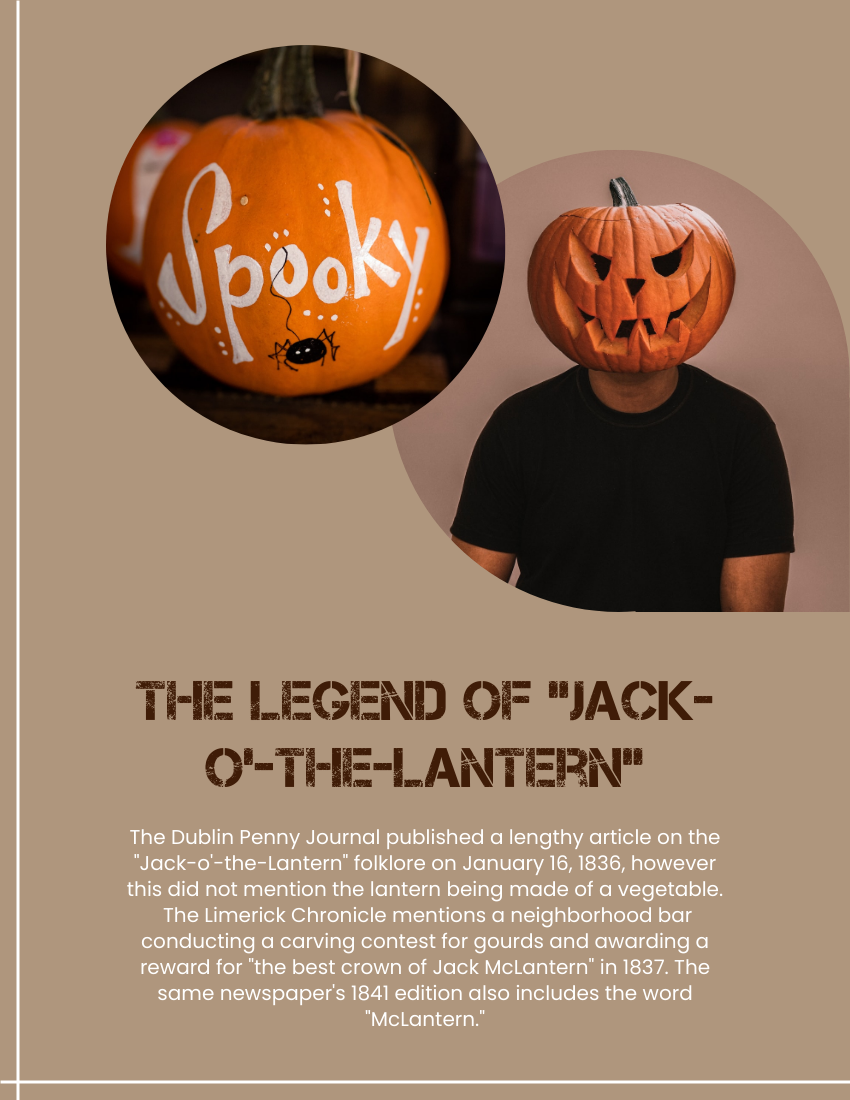 Booklet template: Jack-o'-lantern Book (Created by Visual Paradigm Online's Booklet maker)