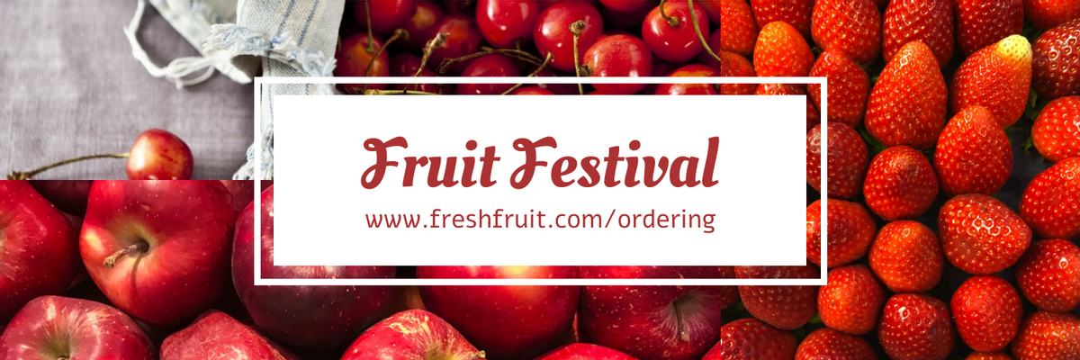 Twitter Header template: Simple Fruit Festival Twitter Header (Created by InfoART's Twitter Header maker)
