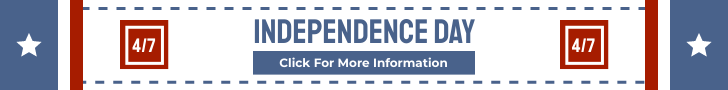 Banner Ad template: Independence Day Banner Ad (Created by InfoART's Banner Ad maker)