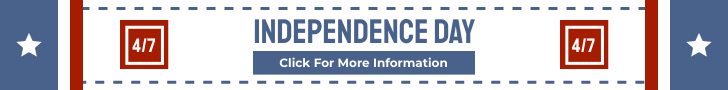 Banner Ad template: Independence Day Banner Ad (Created by InfoART's  marker)