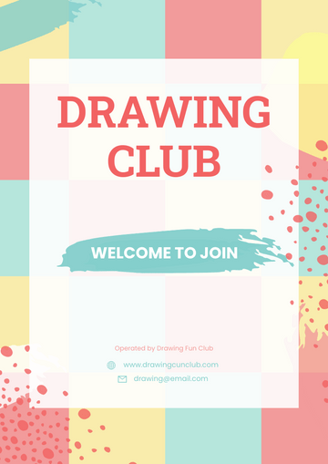 Flyer template: Drawing Club Flyer (Created by Visual Paradigm Online's Flyer maker)