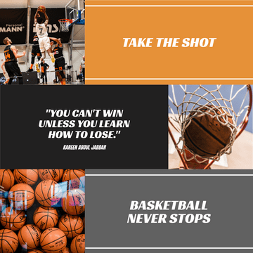 Instagram Posts template: Take The Shot Basketball Instagram Post (Created by Visual Paradigm Online's Instagram Posts maker)