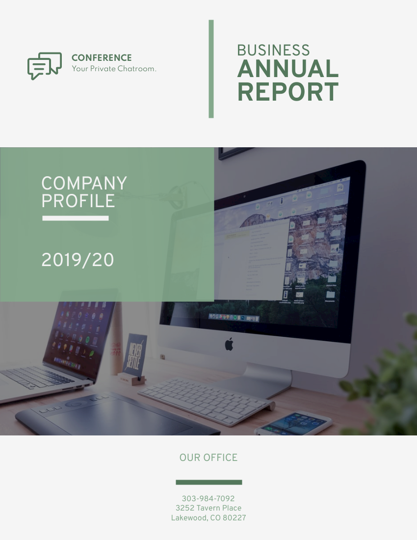 Report template: Business Marketing Reports (Created by InfoART's Report maker)